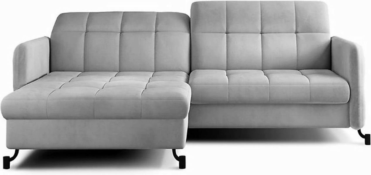 MOEBLO Ecksofa aus Samt KEATING, Couch für Wohnzimmer, Schlafsofa Sofagarni günstig online kaufen