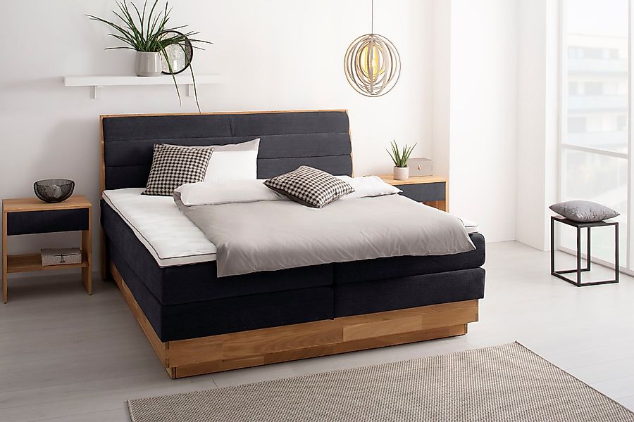 OTTO products Boxspringbett, LED-Beleuchtung, mit zertifizierten, günstig online kaufen