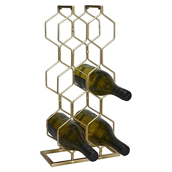 Weinregal gold Metall B/H/T: ca. 23x48x11 cm günstig online kaufen