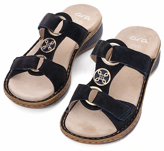 Ara Pantolette "HAWAII", Keilabsatz, Sommerschuh, Schlappen mit Klett günstig online kaufen