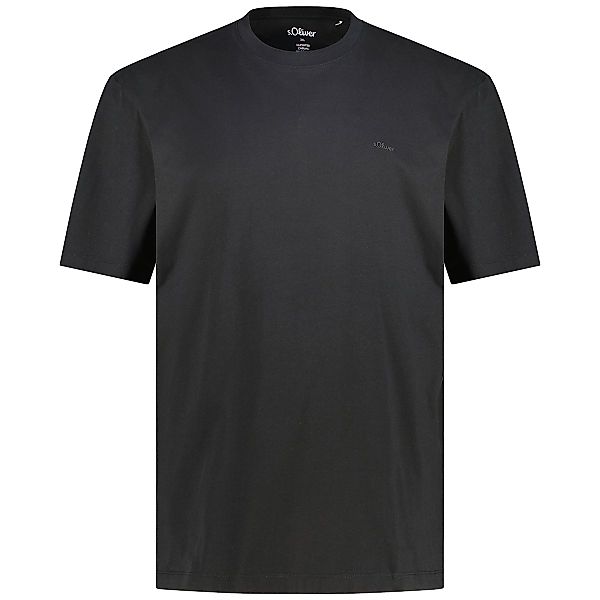 s.Oliver T-Shirt aus Baumwolle Farbe schwarz Größe: 5XL günstig online kaufen