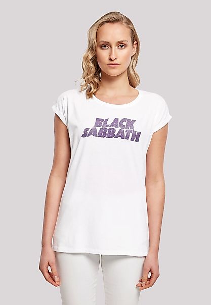 F4NT4STIC T-Shirt "Black Sabbath Heavy Metal Band Wavy Logo Distressed Blac günstig online kaufen