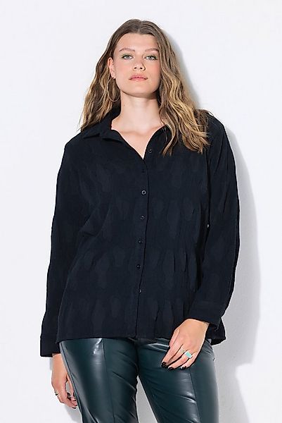 Studio Untold Hemdbluse Hemdbluse Bubble-Struktur günstig online kaufen