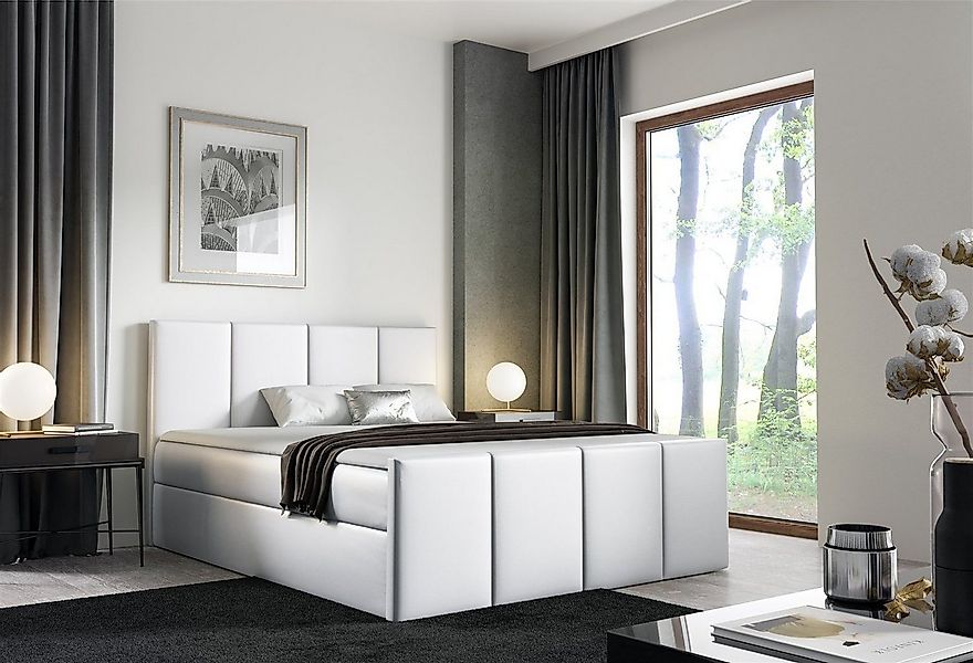 Fun Möbel Boxbett Schlafzimmerbett SVERRE Überlänge in Kunstleder Madryt (i günstig online kaufen