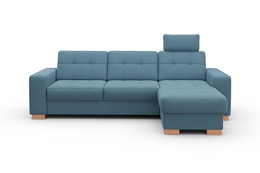 sit&more Ecksofa »Quincy L-Form«, wahlweise mit Bettfunktion und Bettkasten günstig online kaufen