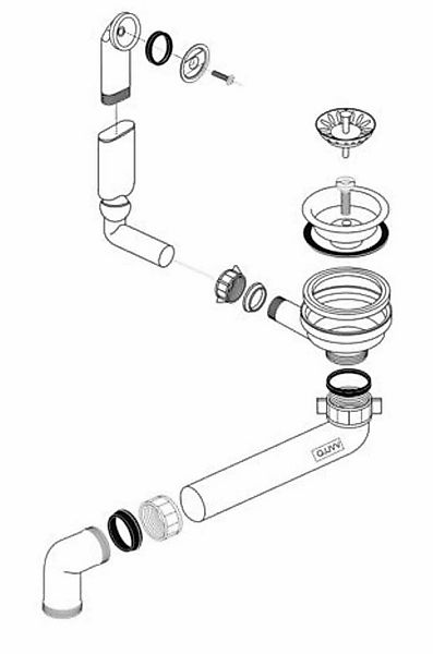 Blanco Einbauspüle Blanco Ablaufgarnitur 3,5'' Sieb LAGO,NOVA 45 S/5 S rund günstig online kaufen