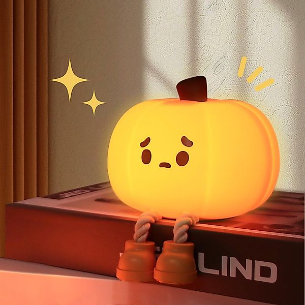 BlingBin Nachtlicht Kürbis Lampe, Touch Kinderbett günstig online kaufen