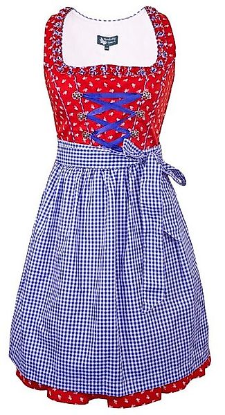 Maddox Dirndl 'Achensee' Traditionell, Rot Kobalt 55 cm günstig online kaufen