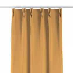 Vorhang mit flämischen 2-er Falten, honiggelb, Dimout 300 cm (269-52) günstig online kaufen