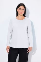 Ulla Popken T-Shirt Shirt Slim Rundhalsausschnitt günstig online kaufen
