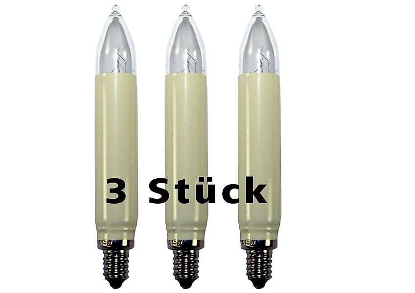 Baldauf Adventskerze 3 Stück Normalschaftkerze 23V / 3W, E10, Ersatzlampe ( günstig online kaufen