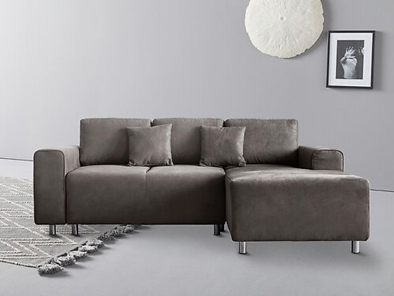 Home affaire Ecksofa »Györ«, L-Form, wahlweise mit Bettfunktion und Bettkas günstig online kaufen