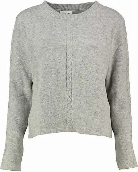 FELICITAS Strickpullover FELICITAS Pullover grau in warmer Wollmix-Qualität günstig online kaufen