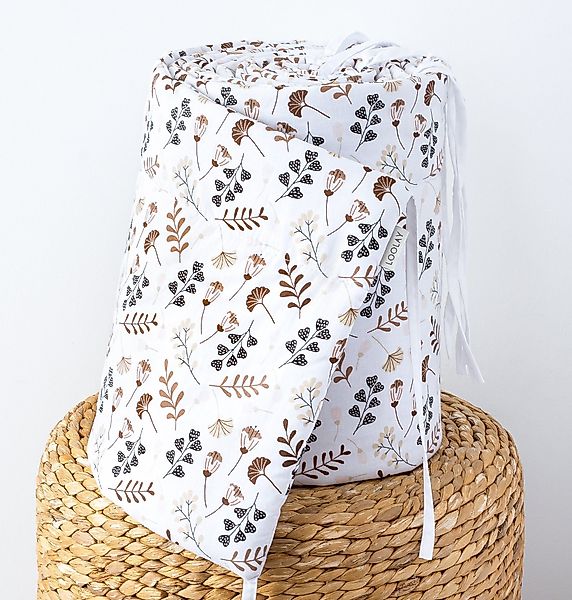 Loolay Bettnestchen PREMIERE! Blumenwiese BRAUN Bettumrandung günstig online kaufen