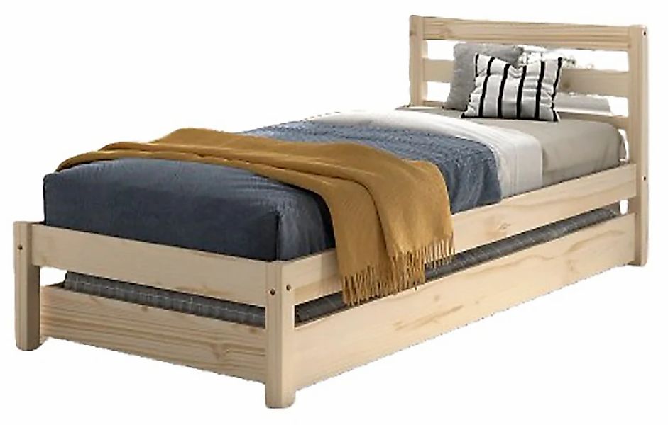 Vipack Massivholzbett "Pino, universell einsetzbar, gradliniges Design, Mad günstig online kaufen