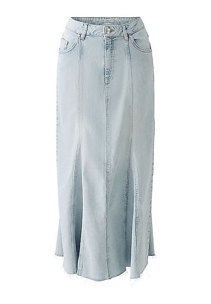 Oui Maxirock Maxi Jeansrock The A-Linie mit Lyocell günstig online kaufen