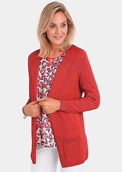 GOLDNER Strickjacke Kurzgröße: Langarm Feinstrick-Cardigan günstig online kaufen