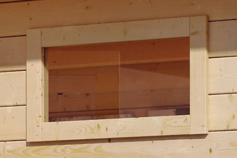Karibu Saunafenster "40x1220x420 mm Klarglas" für natürliches Licht im Saun günstig online kaufen