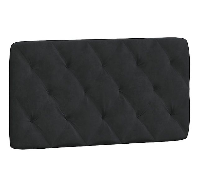vidaXL Bett Kopfteil-Kissen Schwarz 100 cm Samt (1-tlg) günstig online kaufen