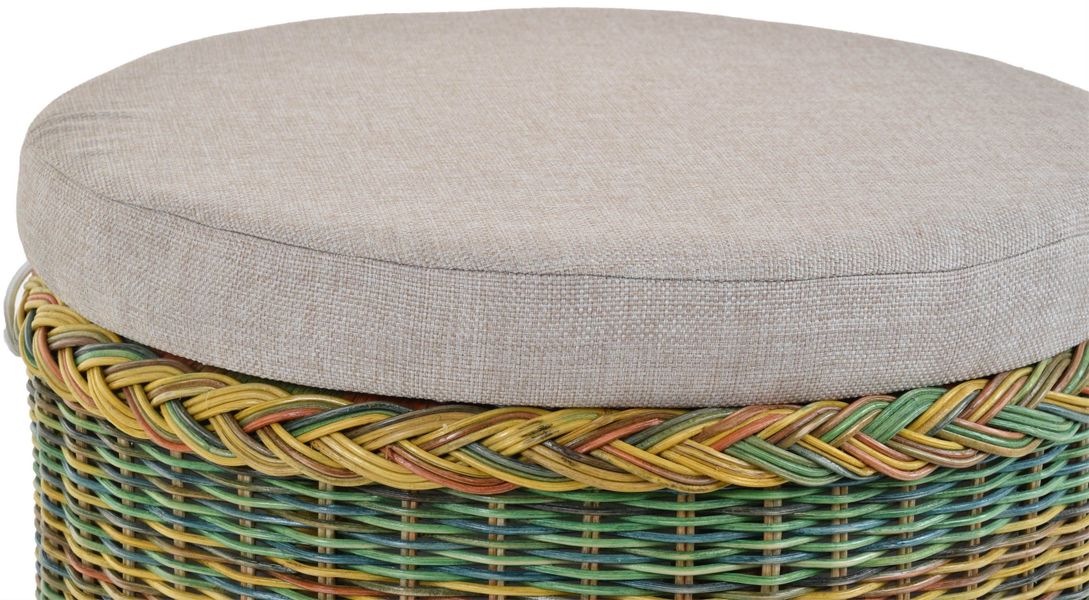 Krines Home Wäschekorb Rattan Sitzhocker mit günstig online kaufen