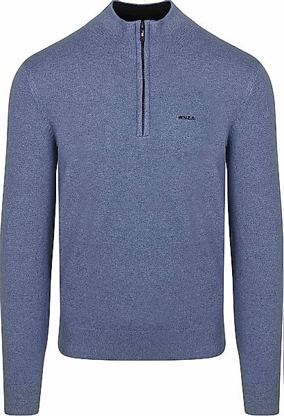 NZA Half Zip Pullover Christopher Melange  Soft Blue - Größe 3XL günstig online kaufen
