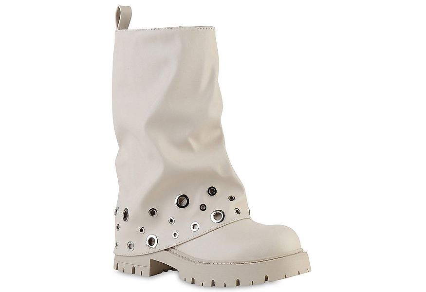 VAN HILL 841798 Stiefel Damen Leicht Gefütterte Bikerstiefel Stiefel Profil günstig online kaufen