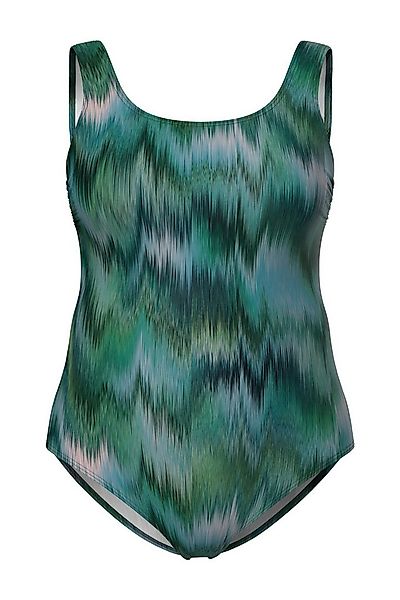 Ulla Popken Badeanzug Badeanzug verschwommener Druck ohne Softcups günstig online kaufen