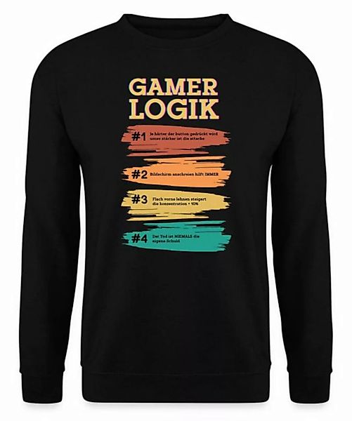 Quattro Formatee Sweatshirt Gamer Logik - Gaming Gamer Zocken Unisex Pullov günstig online kaufen