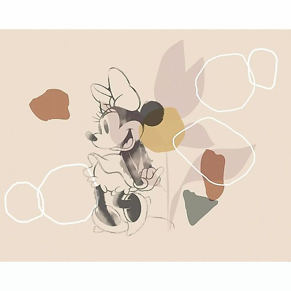 Komar Vliesfototapete Minnie Soft Shapes 350 cm x 280 cm günstig online kaufen