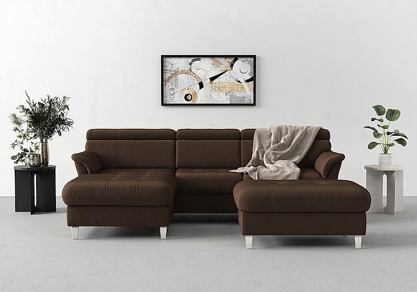 sit&more Ecksofa "Marano L-Form" inklusive Kopfteilverstellung, wahlweise m günstig online kaufen