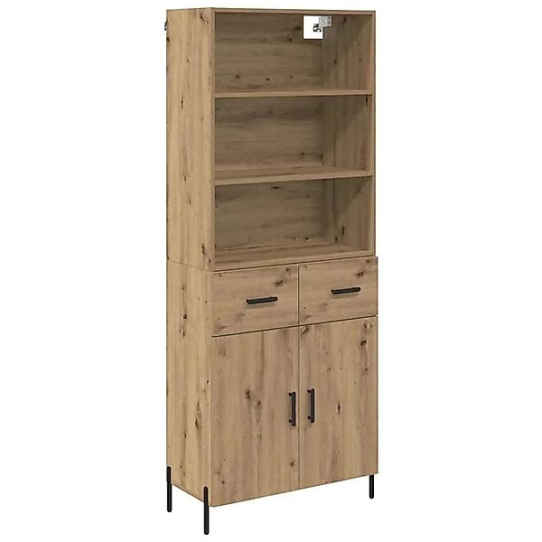 vidaXL Highboard Artisan-Eiche 69,5 x 32,5 x 180 cm Holzwerkstoff 3415872 günstig online kaufen