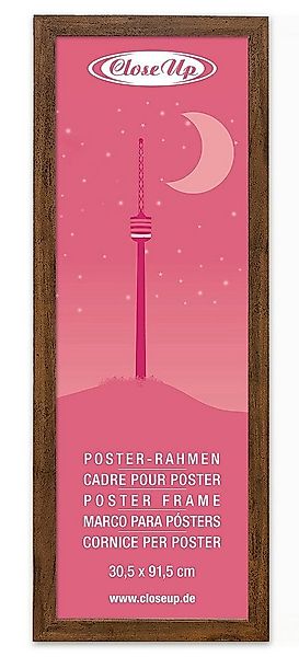Close Up Bilderrahmen Posterrahmen 30,5 x 91,5 cm Eiche dunkel günstig online kaufen