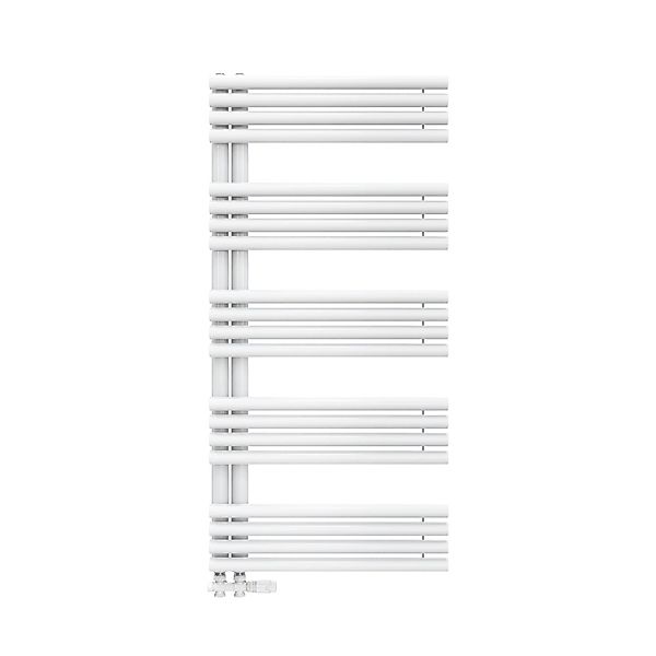 Emke Handtuchheizkörper 126 × 60 cm mit Seitenanschluss Weiß Badheizkörper günstig online kaufen