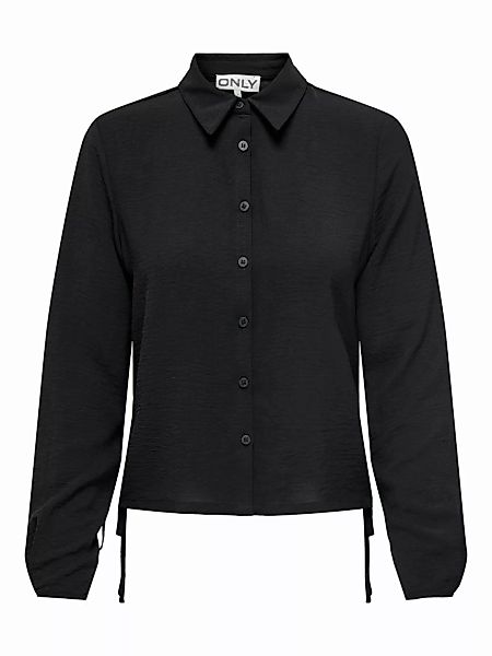 ONLY Einfarbige Hemd Damen Schwarz günstig online kaufen