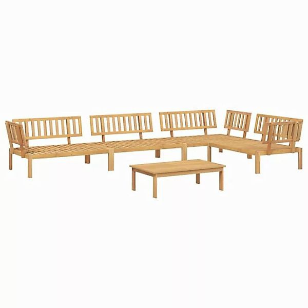 vidaXL Loungesofa 5-tlg. Garten-Sofagarnitur aus Paletten Massivholz, 1 Tei günstig online kaufen