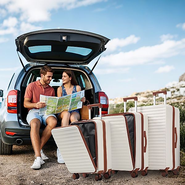 OKWISH Hartschalen-Trolley Dreiteiliges Gepäckset, M (20 günstig online kaufen