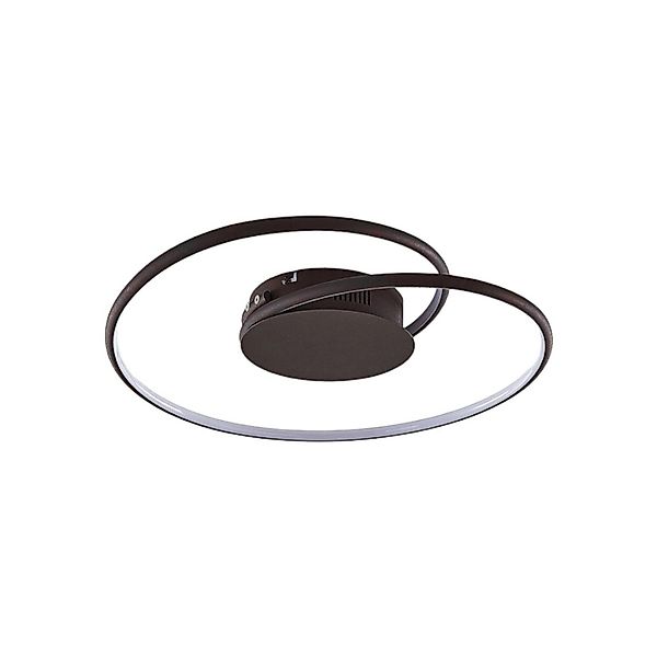 Lindby LED Deckenleuchte Joline 9639128 Modern in Braun aus Metall Wohnzimm günstig online kaufen