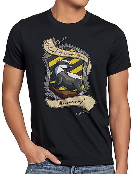 style3 T-Shirt Haus Dachs Hut harry schule zauberei erde potter hogwarts günstig online kaufen