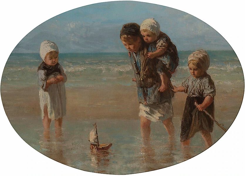 Art for the home Leinwandbild "Kinder Meer (Jozef Israëls)", Art-Portrait, günstig online kaufen