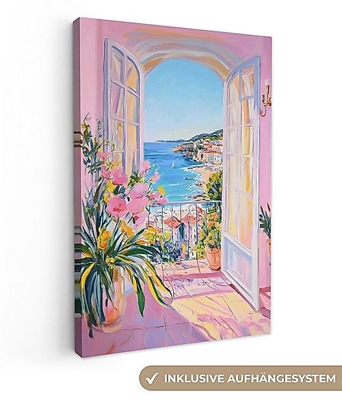 OneMillionCanvasses® Leinwandbild Rosa - Außen - Farbe, Fotodruck (1 St), L günstig online kaufen