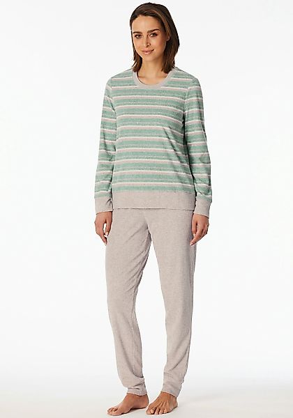 Schiesser Schlafanzug "Casual Essentials", (2 tlg.), wärmende Frottee-Quali günstig online kaufen