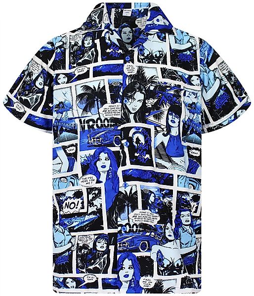 King Kameha Hawaiihemd Comic Funky Hawaii-Hemd günstig online kaufen