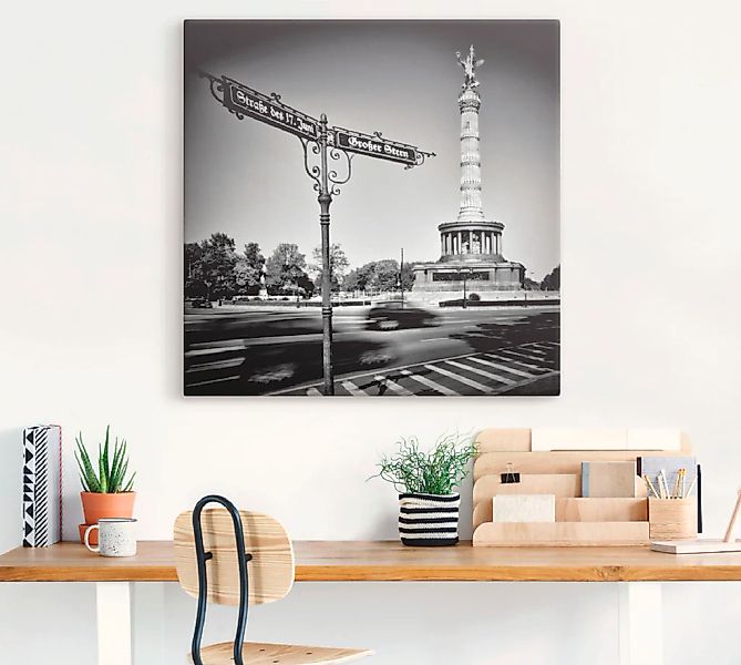 Artland Leinwandbild "Berlin Siegessäule III", Gebäude, (1 St.), auf Keilra günstig online kaufen