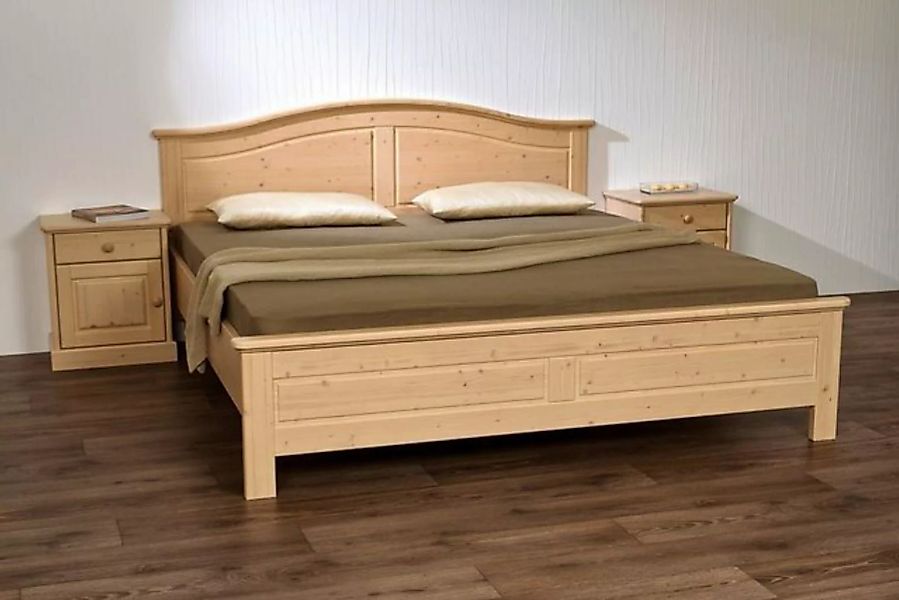 Natur24 Bett Doppelbett Innsbruck 180x200cm in Fichte Natur mit Kopfteil günstig online kaufen