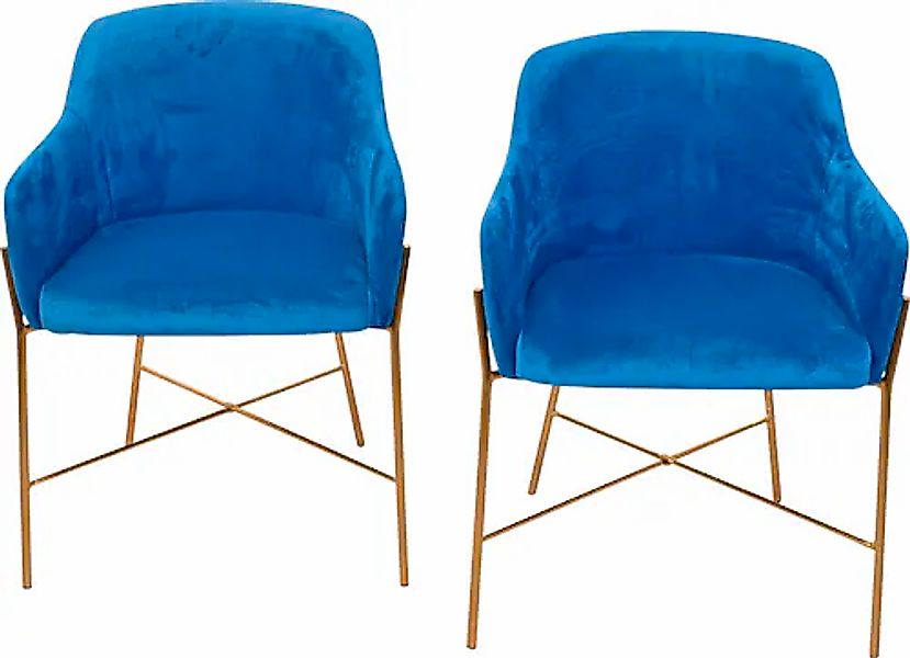 INOSIGN Polsterstuhl (Set) 2 Stk. Samtstruktur Polstersessel mit Gestell au günstig online kaufen