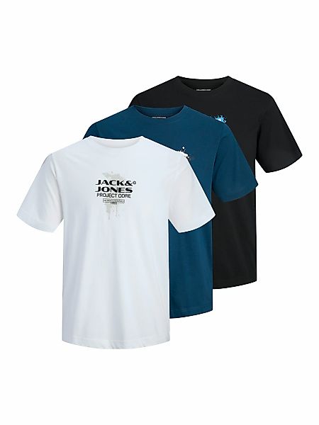 Jack & Jones Rundhalsshirt "JCOCONDOR TEE SS CREW NECK 3PK MP" Packung, 3 S günstig online kaufen