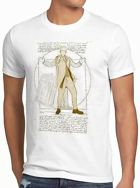 Print-Shirt Herren T-Shirt Vitruvianischer Doktor zeitreise serie polizei n günstig online kaufen