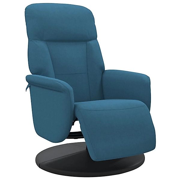 vidaXL Relaxsessel mit Fußteil Blau Samt 356681 günstig online kaufen