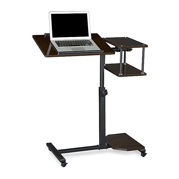 relaxdays Laptoptisch höhenverstellbar XL, Schwarz günstig online kaufen