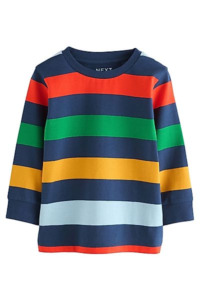 Next Langarmshirt Langärmeliges Shirt mit Streifen günstig online kaufen